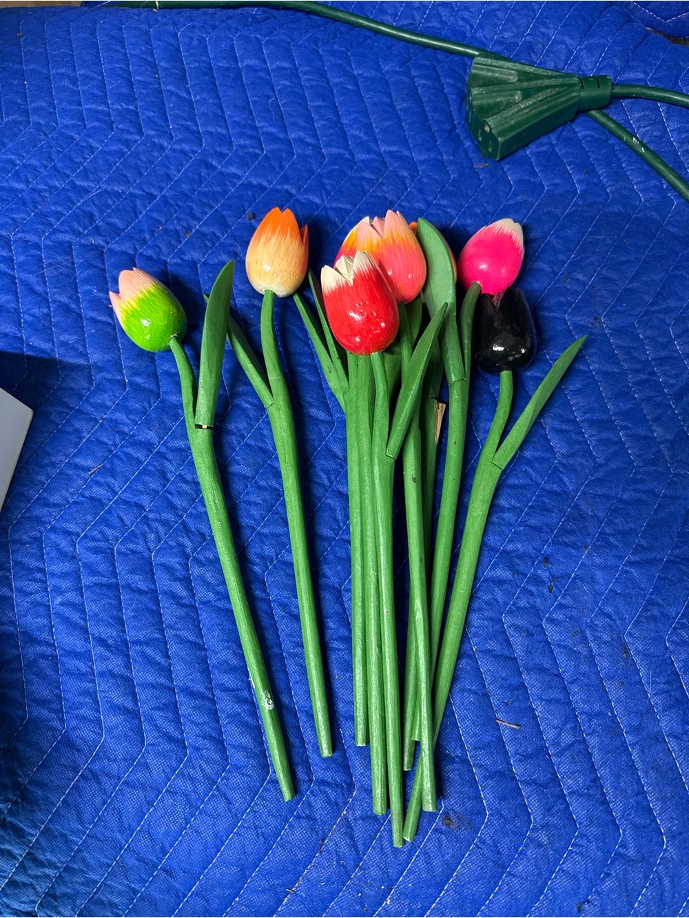 Colorful Wooden Tulip Pick Bundle